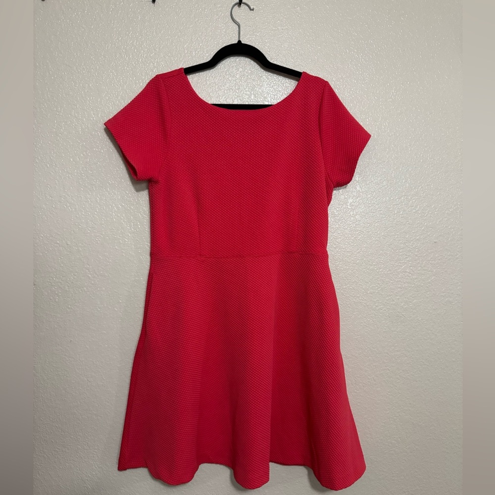 Banana Republic Salmon Textured Dress WITH POCKETS!!